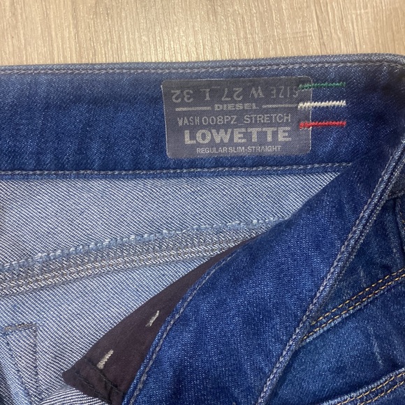 Diesel jeans. Low waist, skinny & straight leg. In excellent shape, hardly worn. - Picture 2 of 4